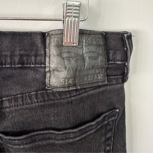 Levi's 514 Black Denim - Size 32 x 32 - Picture 6 of 8
